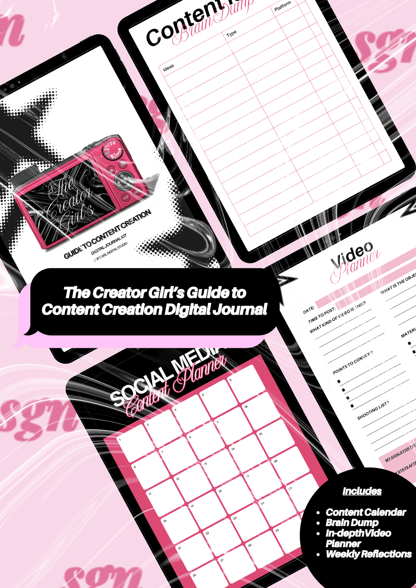 The Creator Girls Guide to Content Creation Digital Journal 