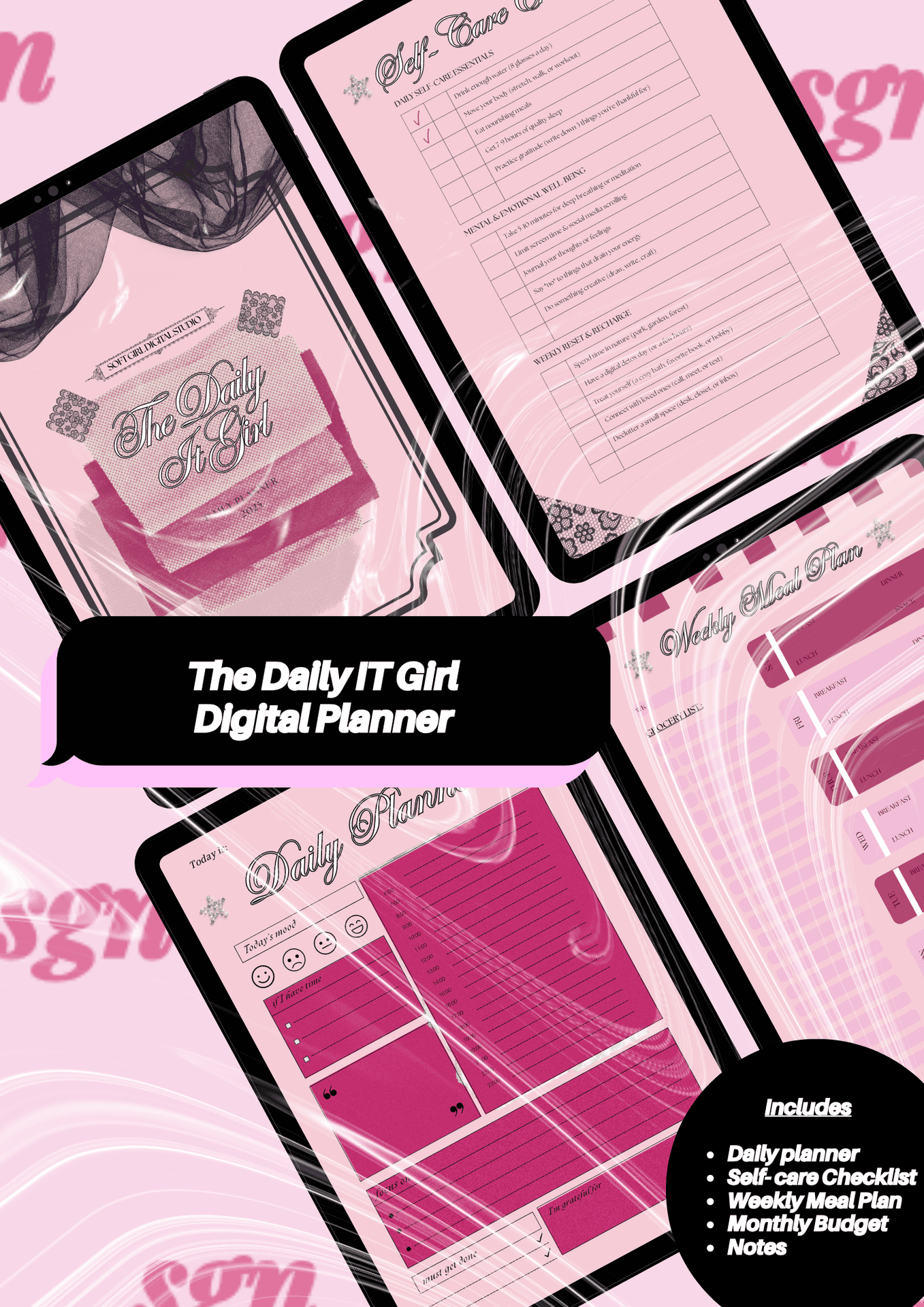 The Daily IT Girl Digital Planner 